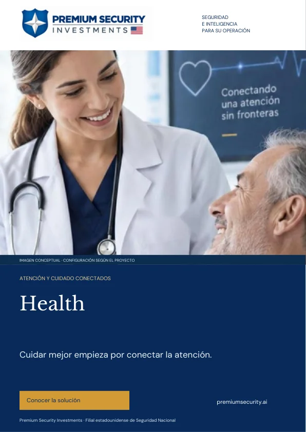 Portada del brochure de Health