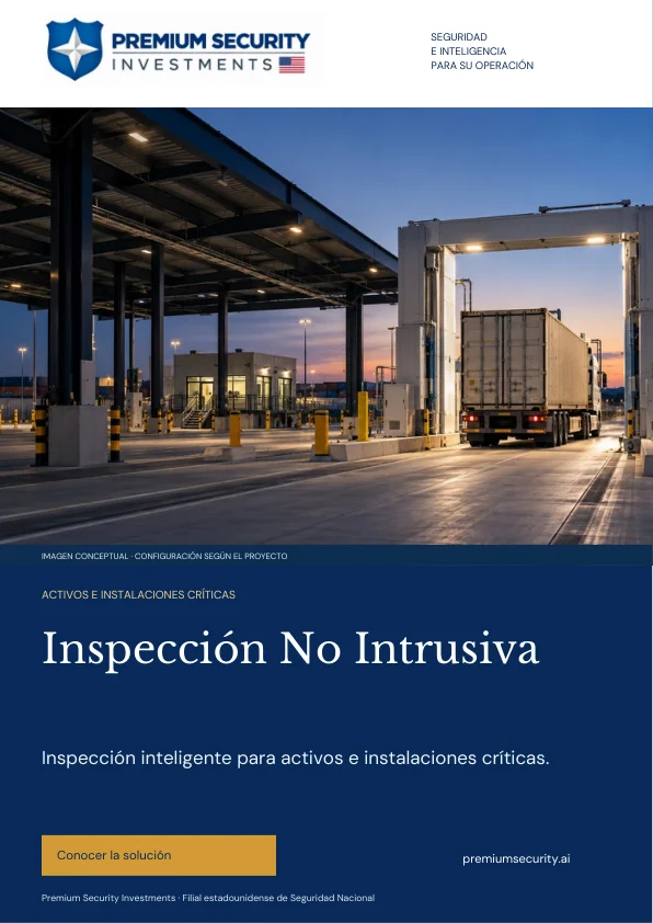 Portada del brochure de Inspección No Intrusiva