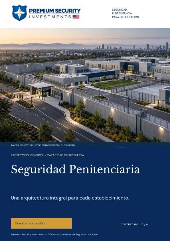 Portada del brochure de Seguridad Penitenciaria
